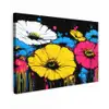 Graffiti - Bloemen - Kleur canvas 2cm klein -z3d