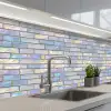 Glans - Muur - Parelmoer keuken achterwand 2 middel 871 -3d_schuin