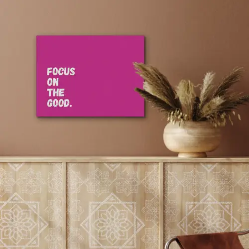 Focus on the good - Roze - Simple PET vilt klein -sfeer4