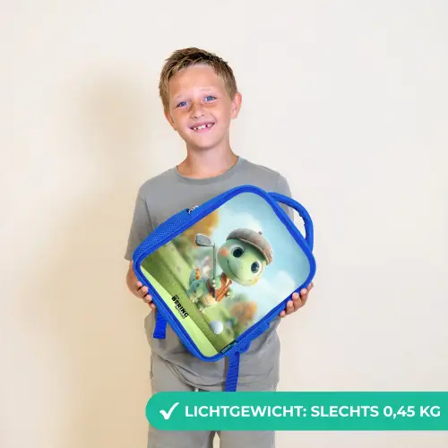 Golf - Dino - Groen Kinderrugzak - Blauw middel -sfeer1_NL