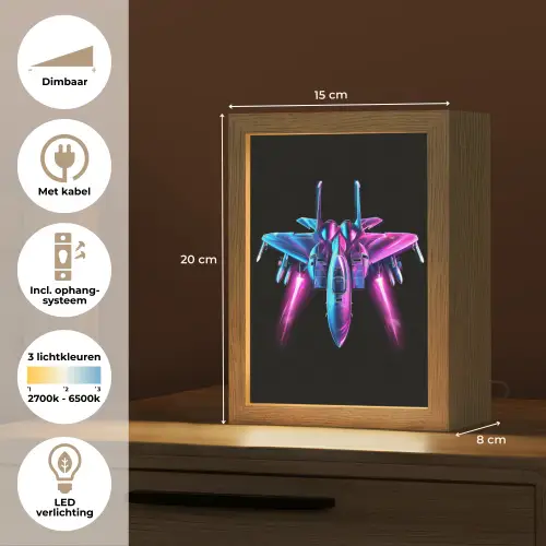 Straaljager - Blauw - Kleuren - Jongens - Zwart Light Box met kabel klein -USP_NL