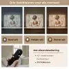 Vrouw - Verf - Abstract - Beige - Modern Light Box met batterij (Wandlamp) middel -USP_lichtkleurNL