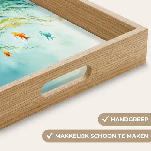 Waterplanten - Vissen - Kleurrijk - Water Dienblad Rechthoek middel -USP_HandgreepNL