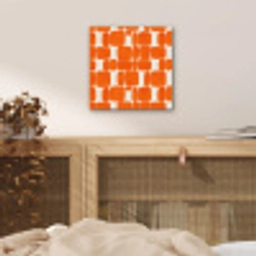 Patroon - Retro - Oranje aluminium wit klein 46 -sfeer3