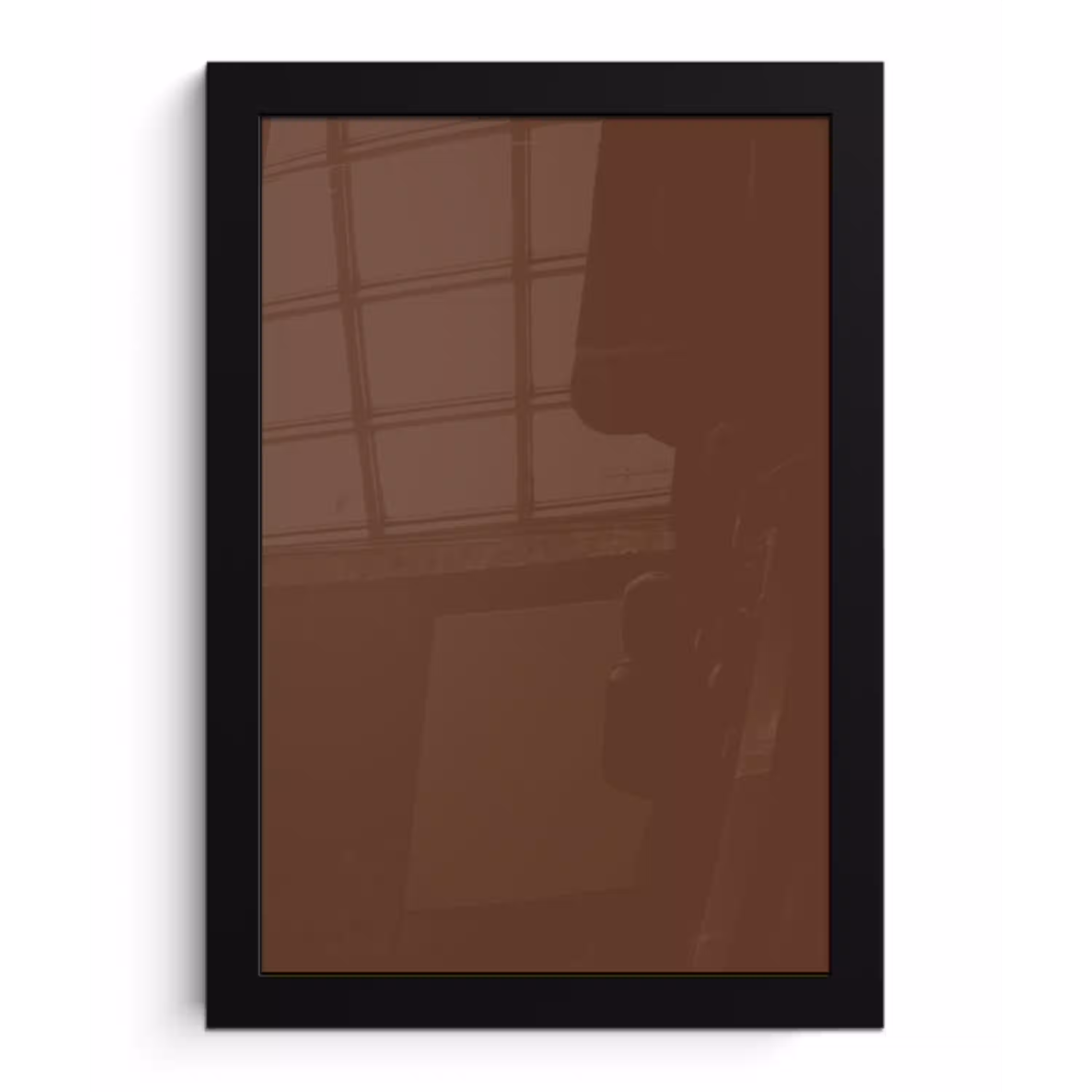 Deep - Clay - Brown - Bruin fotolijst zwart zonder passe partout klein 224 -3d