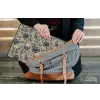 Pauw - Bloemen - Blauw laptophoes neopreen klein 279 -tas