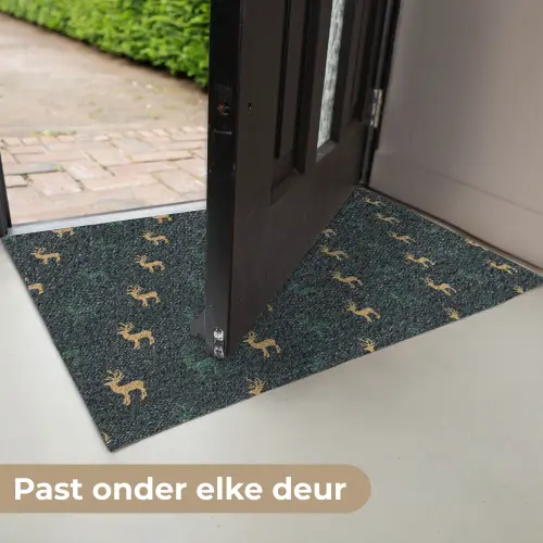 Patroon - Groen - Herten Deurmat klein 898 -USP_NL