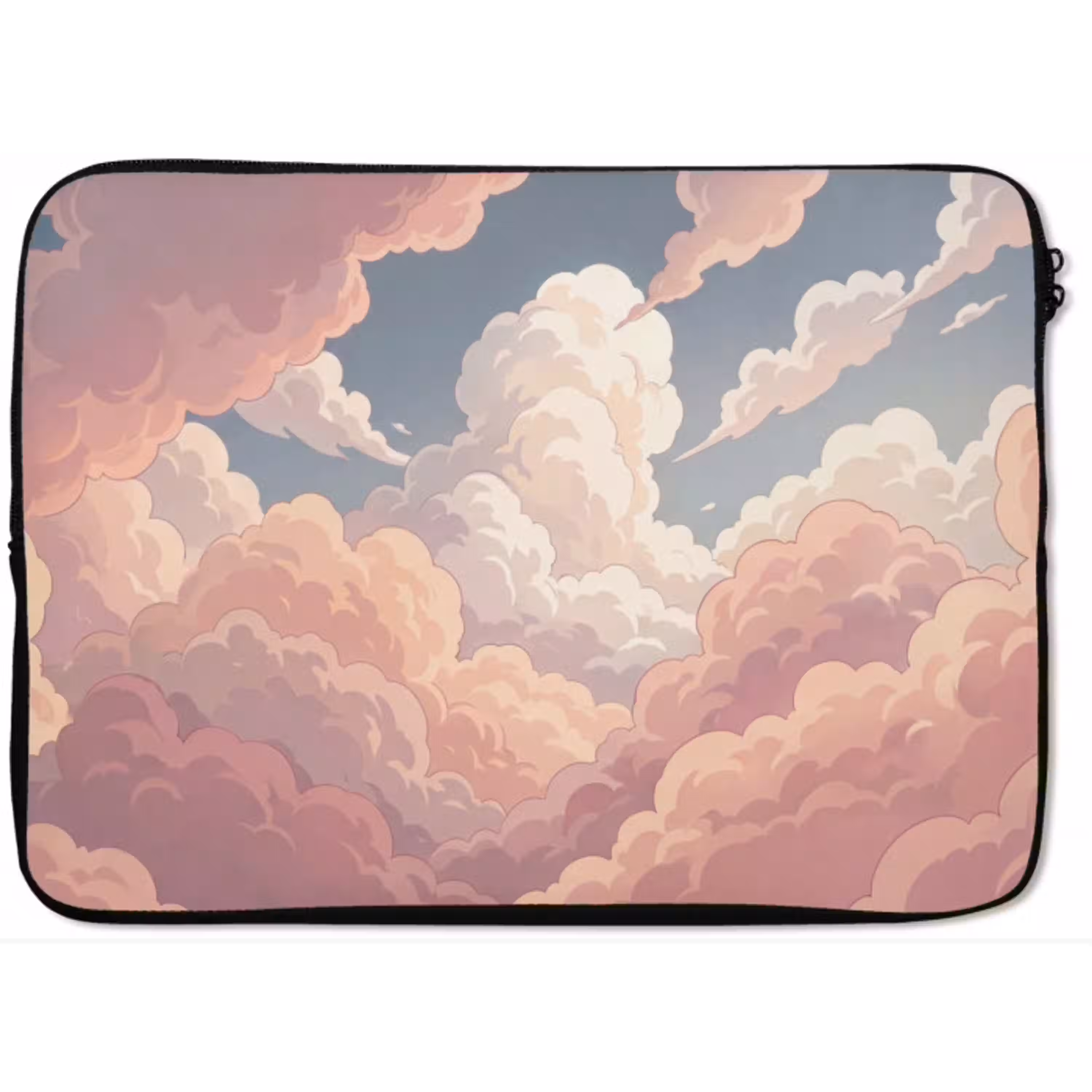 Wolken - Lucht - Natuur - Pastel - Roze laptophoes neopreen klein -zkaufland3dotto