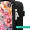 Moeder uil met kuiken tussen kleurrijke bloemen Kinderkoffer - Zwart klein -rits_UK