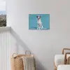 Dalmatiër - Zonnebril - Blauw tuinposter los doek klein -sfeer8