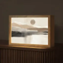 Minimalistisch - Landschap - Dimensie Light Box met kabel (Tafellamp) klein -z3d_website
