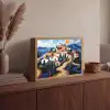 Dorp - Heuvelachtig - Zon - Mozaïek Light Box met batterij (Wandlamp) middel -sfeer2