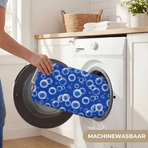 Bubbels - Patroon - Blauw Badmat klein -USP_WasbaarNL