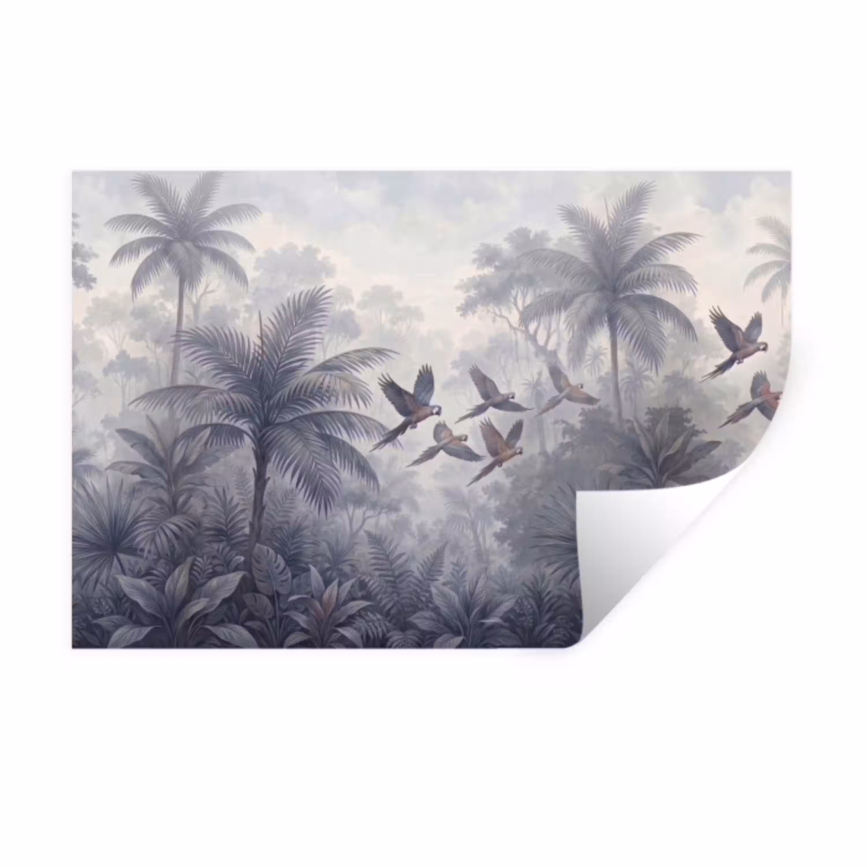 Vogel - Vliegend - Jungle - Vintage - Dieren Muursticker klein -3d