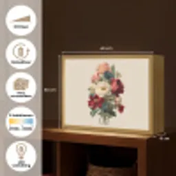 Boeket - Warme tinten - Elegant Light Box met batterij (Wandlamp) middel -USP_websiteoverzichtNL