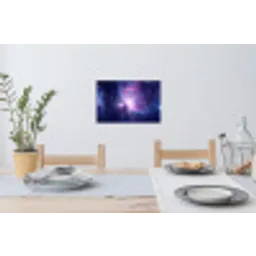 Ruimte - Sterren - Kleurrijk Muursticker klein -eettafel