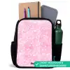 Roze glitter hartjes Rugzak - Zwart middel -inhoud_NL