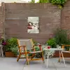 Kerstsfeer - Landelijk - Rood Tuinposter op houten frame 2 cm dik klein -sfeer3
