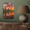 Boeddha beelden - Zonsondergang - Water - Boeddhisme plexiglas 5mm klein -sfeer3