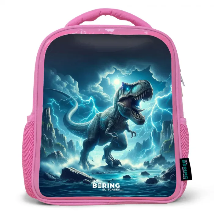 Donderslagdino Kinderrugzak - Roze middel -3d