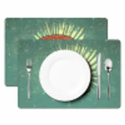 Hamburger - Illustratie - Sla - Kaas Placemat vinyl groot -zzsfeer2_Kitchenyeah-website