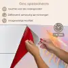 Garnaal - Subtiele structuur - Blauw - Roze keuken achterwand spatscherm klein -spatscherm_NL