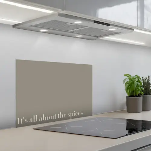 It's all about the spices keuken achterwand spatscherm klein -3d_schuin