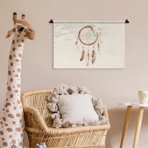 Dromenvanger - Bohemian - Boho - Pastel kleuren Wandkleed katoen klein -wsfeer5_kind