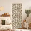 Waaierstructuren - Beige - Vezeltextuur deurposter klein 289 -sfeer2