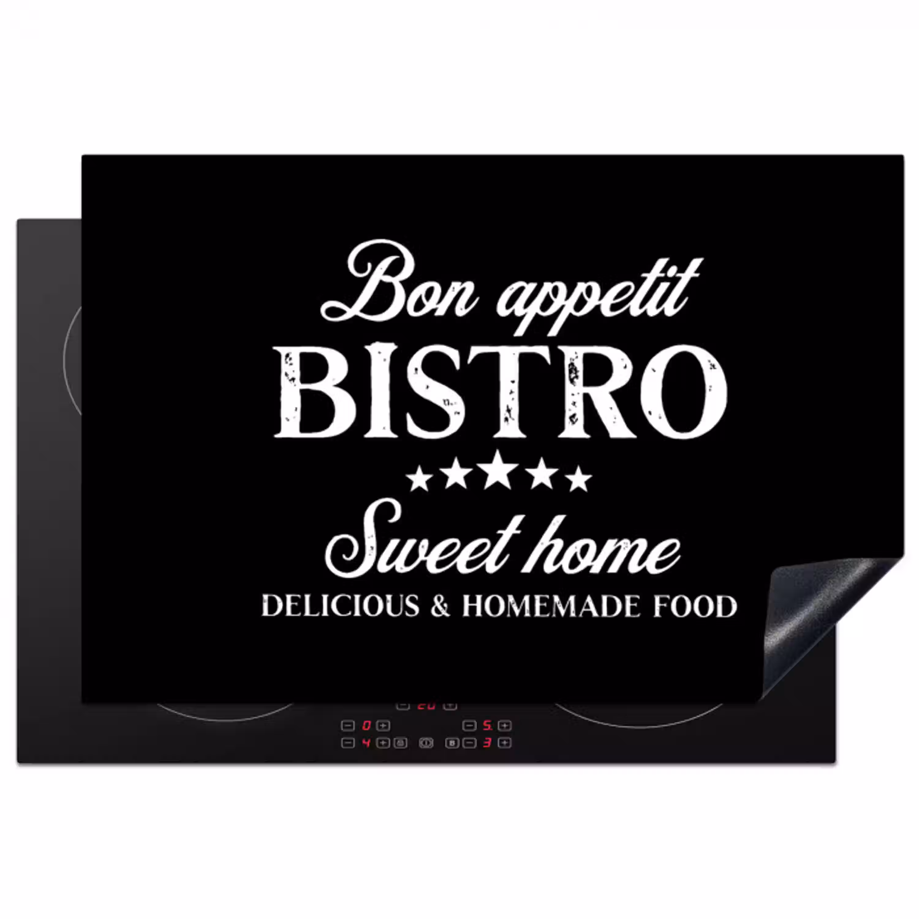 Bistro van het Hart Inductie beschermer vinyl 3mm klein -3d