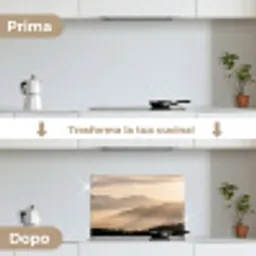 Bergen - Mist - Zonnestralen keuken achterwand spatscherm klein -voor_na_IT