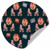 Rolschaatsen - Patroon - Disco Wandcirkel behangsticker klein 186 -3d