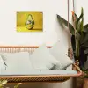 Avocado - Discobal - Geel - Glitter tuinposter los doek klein -sfeer7
