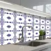 Portugal - Patronen - Blauw keuken achterwand 2 middel 871 -3d_schuin