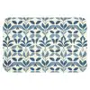 Flora - Modern - Blauw WCmat klein 1009 -3d