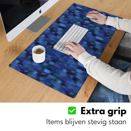 Vloeiend - Verfstrepen - Kleuren Muismat XXL klein 681 -sfeer3