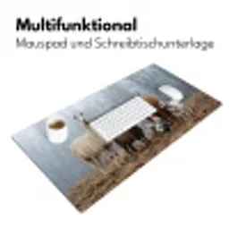 Boerderijdieren - Groep - Mist - Natuur - Rustiek Muismat XXL klein -ysfeer4_duits