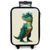 Gehoornde dino met scherpe blik Kinderkoffer - Zwart klein -zzz_website3d
