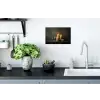Kaarsen - Stilleven - Rustiek - Boeken Muursticker klein -keuken