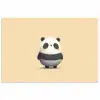 Panda - Beige - Minimalistisch poster papier klein -3d