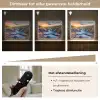 Waterval - Planten - Mos - Landschap - Zonsondergang - Rots Light Box met batterij (Wandlamp) middel -USP_dimbaarNL