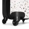 Terrazzo patroon veelkleurig grijs NBS - Handbagage koffer - Kinderen Unisex middel -wiel
