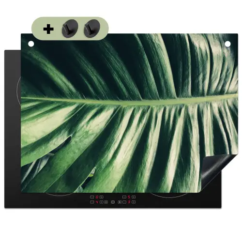 Inductie beschermer - Bananenblad - Tropisch - Jungle - Bladeren Inductie beschemer met haakjes klein -3d