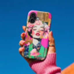 Bloemenkroon - Goud - Vrouw - Portret Toughcase MagSafe Apple iPhone 17 klein -Sfeer1V