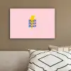 Blah - Bliksem - Roze canvas 2cm klein -sfeer3