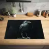 Raaf - Vogels - Zwart Inductie beschermer vinyl 3mm klein -sfeer5