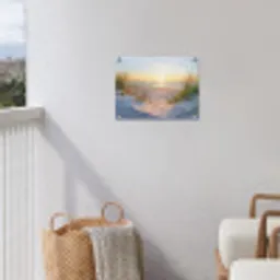 Zonsondergang aan Zee tuinposter los doek klein -sfeer8