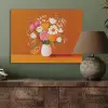 Vaas - Bloemen - Oranje PET vilt klein -sfeer2