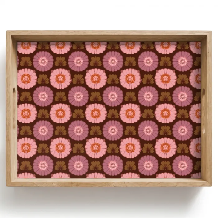 Retro - Madelief - Roze Dienblad Rechthoek middel 911 -z3d_shopping