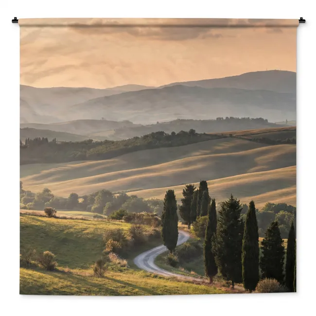 Wandkleed - Toscaans - Landschap - Heuvels